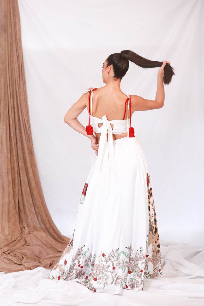 Leapord Print Flared Skirt