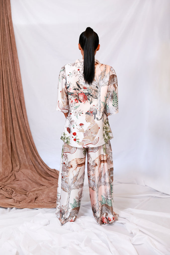 Printed Flared Pants