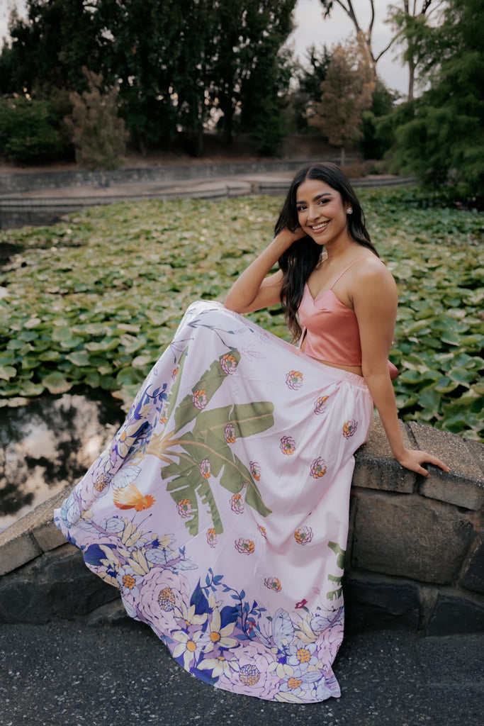 "with her" printed skirt